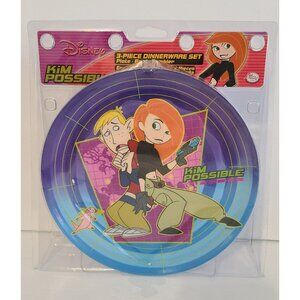 Kim Possible 3 Piece Dinnerware Cup Plate Bowl Set BRAND NEW Disney vintage Y2K